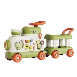 Nuevo juego de rompecabezas de aprendizaje multifunción para niños pequeños, andador de coche con pulverización de niebla y música de luces - Product Image 1