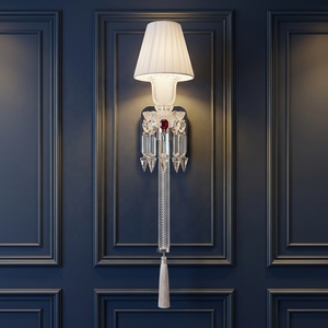 Appliques murales <span class=keywords><strong>d</strong></span>écoratives européennes de luxe en cristal pour villa, hôtel, couloir, salon, <span class=keywords><strong>chambre</strong></span>, applique murale <span class=keywords><strong>d</strong></span>'hôtel à lumière unique - Product Image 4