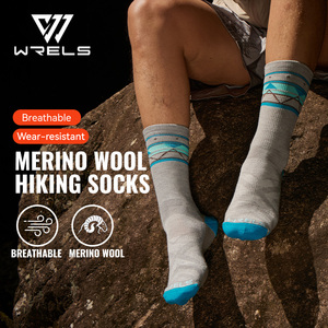 WRELS Wholesale Merino Wool Sports Socks Breathable Quick Drying Winter Outdoor Warm Anti slip Moisture Wicking Wool <strong>Boot</strong> Socks - Product Image 3