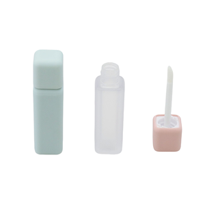 Colorful Medium 5ml Matte Yellow Green Red Pink Frosted Unique Square <b>Empty</b> Lipstick Tubes <b>Box</b> Custom Label (Plastic Cosmetic) - Product Image 3