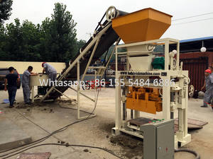 Machine de fabrication de briques <span class=keywords><strong>Hourdis</strong></span> de pavage creux en ciment semi-automatique QT4-35 à faible coût à vendre - Product Image 6