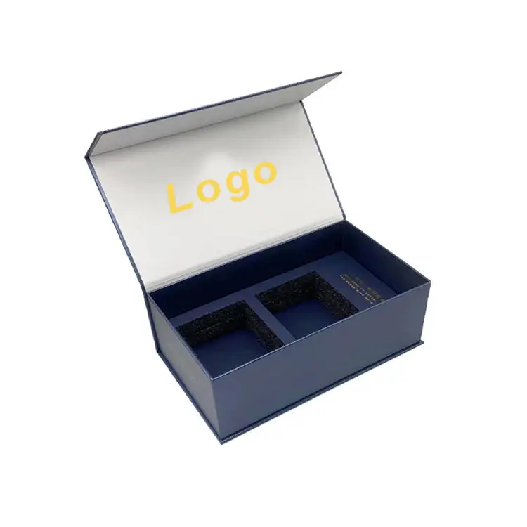Luxury Paper Black Book Magnet Magnetbox Packaging Boxes Closure Rigid with Lid Magnetic Gift Box