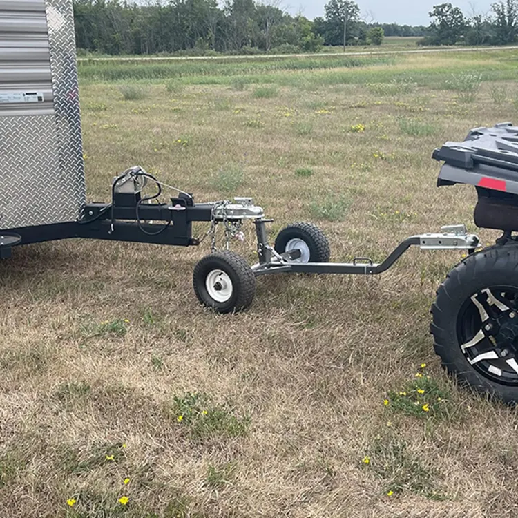 JH-Mech-Chariot de bateau pour attelage, roulette d'attelage à billes pivotante durable, remorque réglable en acier au carbone