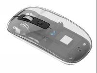 Ratón Inalámbrico para Juegos de 2.4G y Ratón Bluetooth Combinados, Estilo Mecánico, DPI Ajustable, Luces RGB, Ratón Transparente para Computadora
