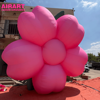 Fleur gonflable en forme de cerisier rose pour la décoration d'événements musicaux, cerisier artificiel pour les accessoires de toile de fond de mariage