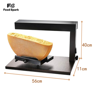 Calentador de <span class=keywords><strong>Raclette</strong></span> Eléctrico con Marco Metálico Seguro para Alimentos, Doble Placa para Derretir Queso, para Servicios de Catering y Restaurantes - Product Image 3
