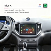 Kit de rétrofit GPS sans fil CarPlay et Android Auto avec caméra de recul pour Maserati Ghibli Quattroporte 2014-2016