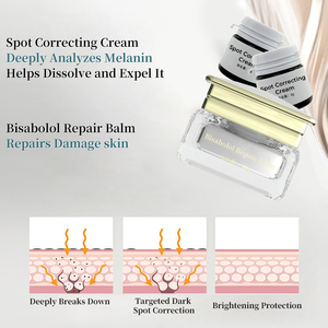 Crema Correctora de Manchas Oscuras + Bálsamo Reparador de Piel con Bisabolol para el Tratamiento de Manchas Oscuras, Crema Tópica para Eliminar Pecas y Manchas - Product Image 2
