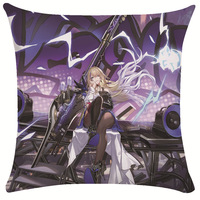 Housse de coussin imprimée moderne Honkai Star Rail, vente à l'Anime Expo, 100% polyester, usage domestique, hôtel, cadeau, revente, dropshipping