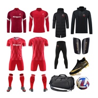 Vente en gros de qualité supérieure maillot de football imprimé par sublimation kits complets vêtements jeunesse vintage ensemble d'uniformes de football
