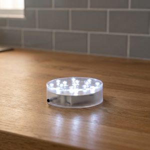 WGV International LED08 Disco de Luz Decorativo LED Redondo Transparente - 4 D X 1 H 4100K Blanco Neutro - Product Image 3
