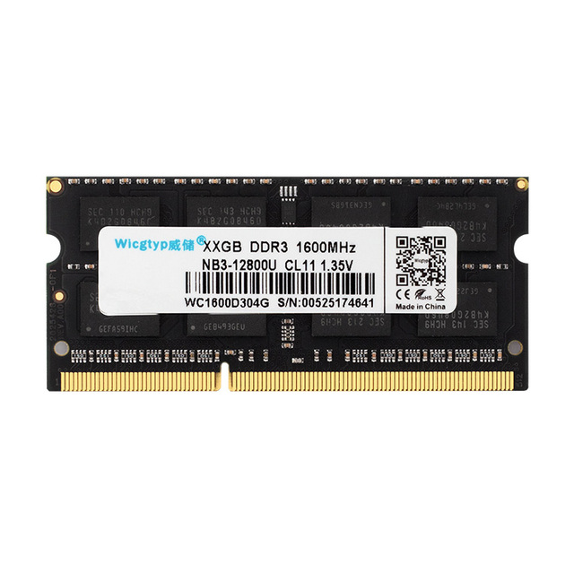 Original Notebook Computer Ddr3 Pc3 8GB/4GB/2GB 12800s 1600mhz Sodimm Laptop Ddr3 Memory Ram