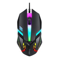 T-WOLF TF800 oyun klavyesi fare oyun kulaklığı Mouse Pad Combo LED aydınlatmalı kablolu oyun için paket/çalışma