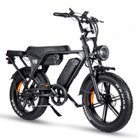 Vélo électrique à batterie V8 C80 Max 2, 20x4 pouces, vélo électrique Fatbike 250W /500W/750W, 48V, vélo tout-terrain électrique OUXI