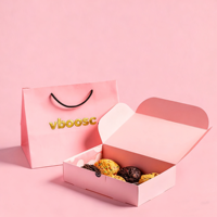Boîtes à gâteaux cadeaux de luxe Emballage en carton biodégradable avec sacs Boîte d'emballage cadeau pour cupcakes cookies individuels de forme personnalisée
