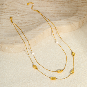 Collar de acero titanio con diseño único, ligero y lujoso, collar de acero inoxidable de alta gama y versátil, un éxito de ventas - Product Image 3