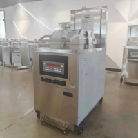 Commercial de haute qualité CE Henny Penny levage automatique magasin de poulet frit friteuse de poulet 8 têtes 55L friteuse à pression