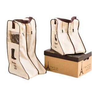 Sac de rangement pour bottes en tissu non tissé, anti-poussière, pour bottes hautes et courtes, housse de protection, organiseur de chaussures pour la maison et les voyages - Product Image 4