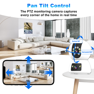 2MP Dual-Lens PTZ <span class=keywords><strong>camera</strong></span> an ninh Wi-Fi trong nhà với ai phát hiện chuyển động & 360 ° Pan-Tilt bảo hiểm - Product Image 4