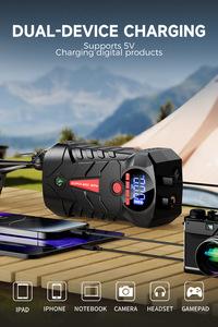 Herramientas de emergencia para coche, 6000mAh, 1000a, potenciador de batería de corriente máxima, arrancador de coche para teléfonos móviles con compresor de aire - Product Image 2