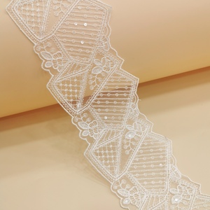 2024 Hot Selling <strong>Sequin</strong> Lace Mesh Embroidery Lace Decoration Women's Underwear <strong>Bra</strong> Long Lace Evening Dress Women's Long Skirt - Product Image 6