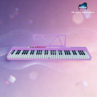 Piano numérique portable pliable 88 touches personnalisable, léger et rechargeable, avec 127 rythmes, 128 sons et 79 morceaux de démonstration pour