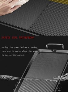 Barbecue <span class=keywords><strong>d</strong></span>'<span class=keywords><strong>intérieur</strong></span> Grill électrique sans fumée plaque de Barbecue antiadhésive poêle électrique multifonction - Product Image 4