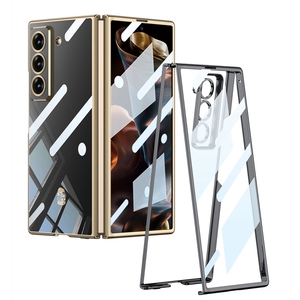GKK Galvanoplastia Clear Hard PC Case con Protector de pantalla Funda para teléfono móvil para Samsung <span class=keywords><strong>Galaxy</strong></span> Z Fold 6 <span class=keywords><strong>SE</strong></span> W25
