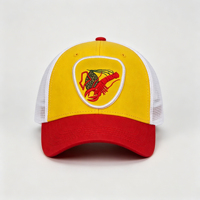 Casquette Trucker en Maille Personnalisée ODM OEM avec Patch Brodé Motif Poissonnerie, Respirante et Ajustable pour Restaurant et Activités Extérieures