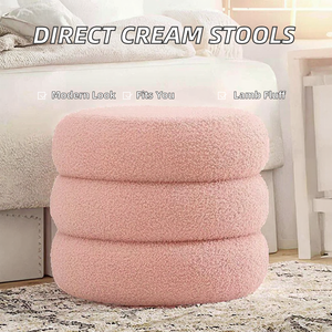Vente directe d'usine de tabourets à roulettes modernes de style crème et de tables basses haut de gamme pour usage hôtelier - Product Image 2