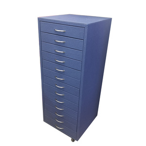 Les fabricants fournissent une boîte à bijoux de grande capacité à dix couches, multi-tiroirs, vitrine à lunettes bleues - Product Image 5