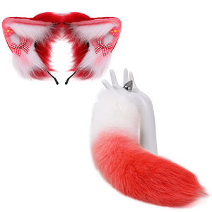 Plug Anale a Forma di Coda di Volpe, Giocattoli Sessuali, Plug Anale in Metallo con Fiocco Carino, Cerchietti con Orecchie di Gatto Morbide, <span class=keywords><strong>Accessori</strong></span> <span class=keywords><strong>Erotici</strong></span> per Coppie - Product Image 2