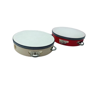 Tambourin en bois à <span class=keywords><strong>percussion</strong></span>, cadeaux de fête, mini tambourin, jouets d'instruments, tambourin de différentes tailles pour adultes, fête - Product Image 4
