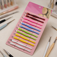 Kit de 12 polissoirs à ongles en plastique, avec tête de spatule, coupe-cuticules, éliminateur de callosités et repousse-cuticules pour manucure et nail art