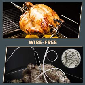 Thermomètre à viande intelligent sans fil longue portée de 165 pieds, le premier véritable thermomètre à viande sans fil - Product Image 3