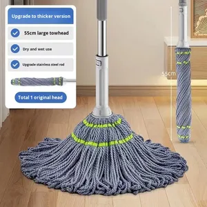 Hands-Free Chenille Sustainable <strong>Mop</strong> Home Use One-Step Cleaning Self-Wringing Water Spin Lazy Rotating 301-500ml Capacity 40%-50% - Product Image 5