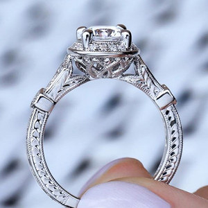 Anillo de circonita con ocho corazones y flechas para mujer, joyería de moda minimalista y brillante - Product Image 3
