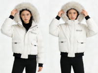 Blouson d'hiver pour femme 2026 Nouvelle mode Manteau épais et chaud en duvet Vêtement d'extérieur décontracté coupe-vent pour femmes