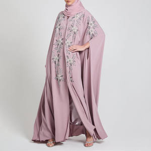 Personalizado 2025 Oriente Medio más tamaño de cuentas bordado Abaya vestido al por mayor Dubai lujo musulmán bordado Abaya para las mujeres - Product Image 2