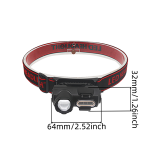 Linterna frontal LED 3 <span class=keywords><strong>en</strong></span> 1 recargable y desmontable con imán y sensor <span class=keywords><strong>de</strong></span> movimiento con clip para trabajo al aire libre, camping y reparaciones - Product Image 3