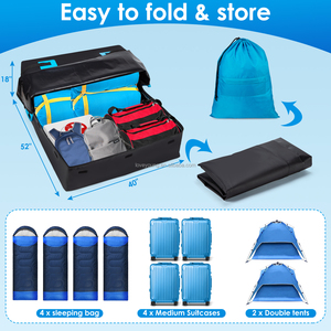 Sac de <span class=keywords><strong>toit</strong></span> de voiture en PVC 500D de haute qualité, grande capacité, imperméable, <span class=keywords><strong>pliable</strong></span>, style sport, boîte à bagages de <span class=keywords><strong>toit</strong></span> pour voitures - Product Image 5