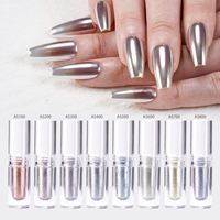 Ongles mode nouvelles couleurs de fées série AS effet miroir brillant pigment aurora poudre liquide