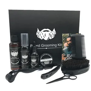 OEM/ODM Private Label miglior Set regalo da uomo crema profumata Shampoo siero cera per capelli balsamo per la cura della barba Oi toelettatura Kit per la crescita