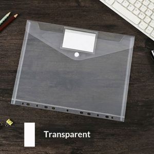 Wholesale PP Transparent Thickened Custom Advertising Logo 11-Hole Loose-Leaf File <b>Folder</b> 11-Punch Loose Leaf <b>Document</b> Pouch - Product Image 6