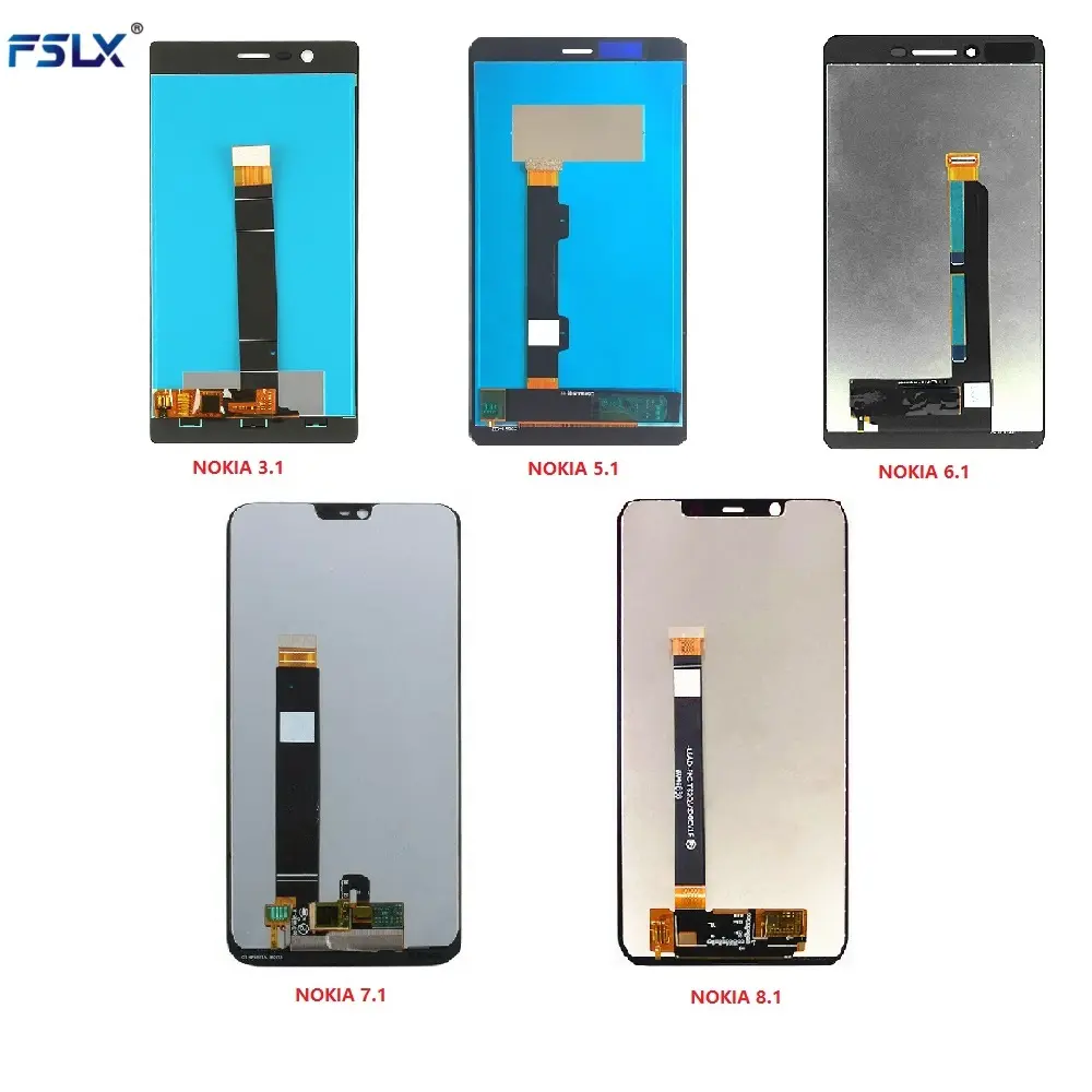 Mobile Phone LCD For Nokia 3.1 5.1 6.1 7.1 8.1 Display X6 X7 Screen Touch Digitizer Assembly