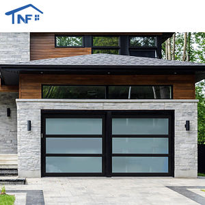 باب مرآب أوتوماتيكي قابل للطي مقاس 10 × 10 أقدام بدون إطار من الألومنيوم مع نافذة خارجية من البليكسيجلاس عازلة للحرارة - الأسعار - Product Image 5