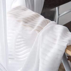 Rideaux Transparents Blancs Personnalisés <span class=keywords><strong>en</strong></span> Polyester Doux et Lumineux, Filtrant la Lumière, pour Fenêtre - Smart Cutains - Product Image 1