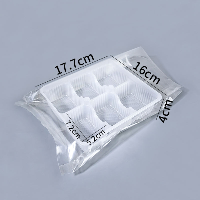 Bandeja 6-grid con el bolso sellado plástico