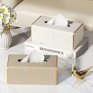 Boîte <span class=keywords><strong>à</strong></span> <span class=keywords><strong>mouchoirs</strong></span> de luxe moderne, porte-serviettes, décoration d'intérieur, table basse, boîte <span class=keywords><strong>à</strong></span> <span class=keywords><strong>mouchoirs</strong></span> en cuir - Product Image 1