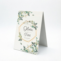 Expositor de mesa plegable de PVC impreso personalizado con marco en A para tarjetas, letreros y soporte para Google Maps con doble chip